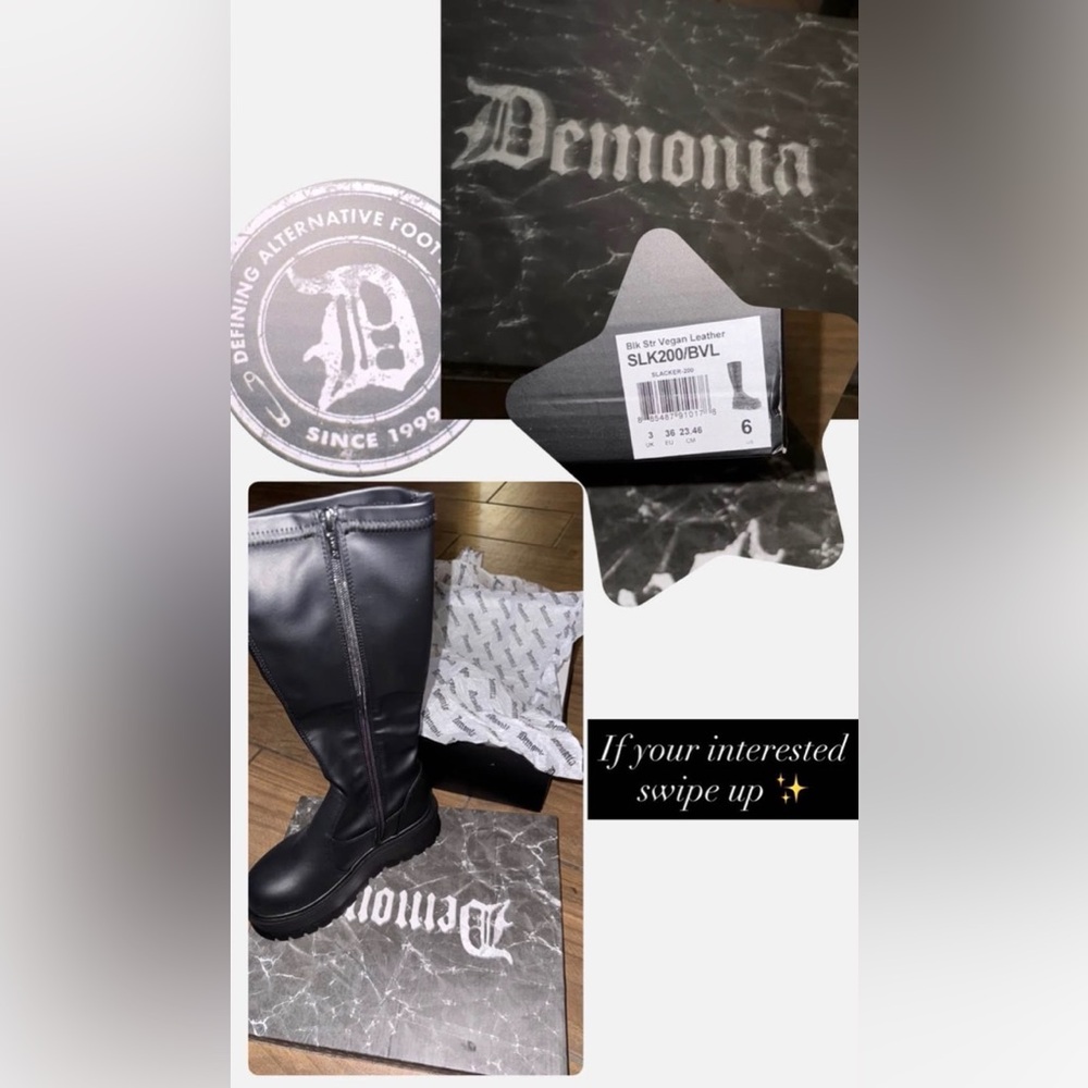 Demonia Black Platform Boots